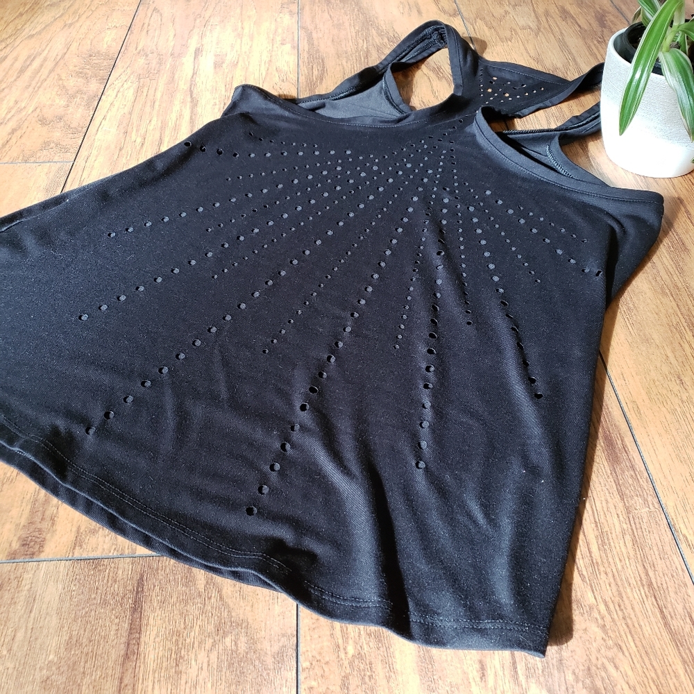 Fabletics Laser Cutout Racer Back Tank